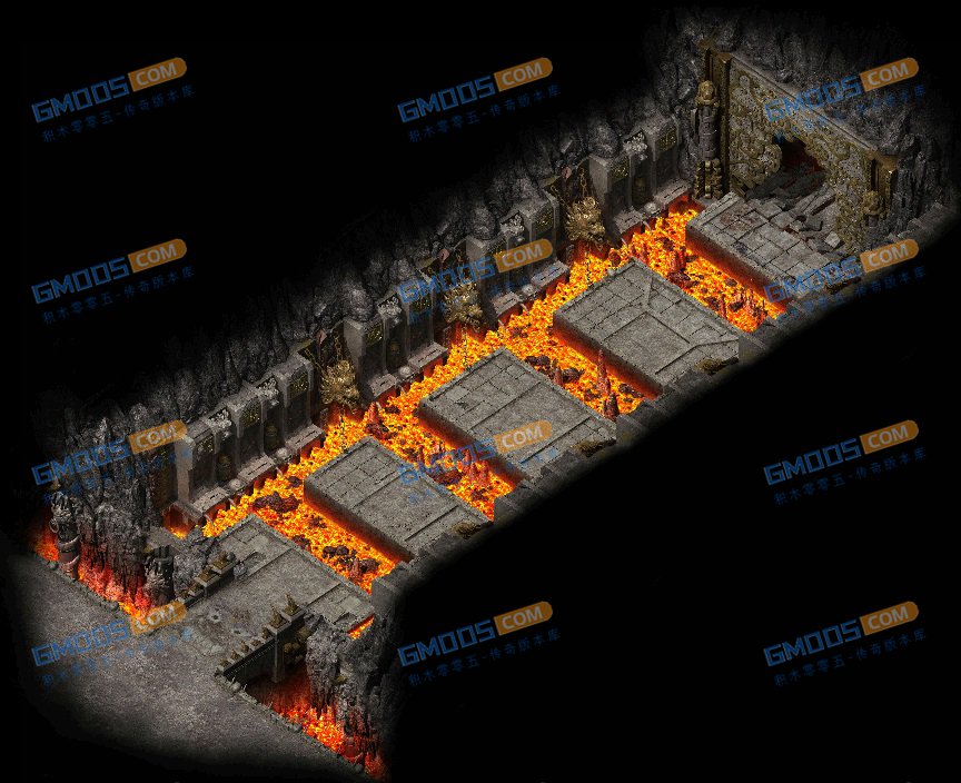 龙威火焰迷宫地图素材-编号DT-210430-A