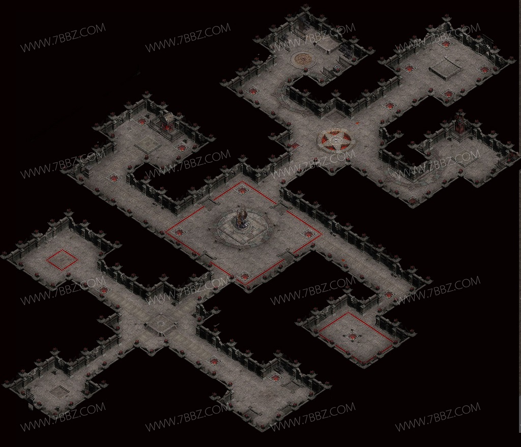 大图大场景暗黑神殿高清地图素材-编号DT-231019-A