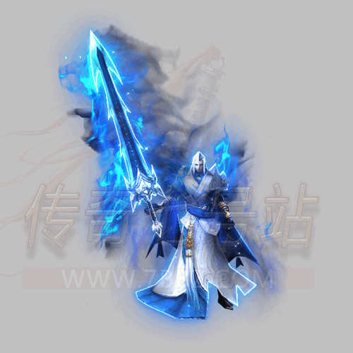 均雷赶月蓝之魂男剑甲装备素材-编号J0214-G